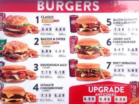 Image result for Jack Box Menu Items