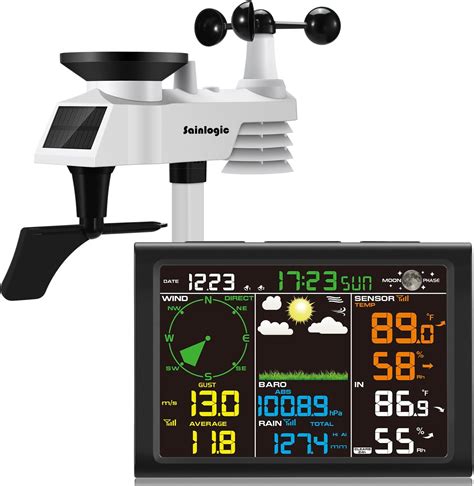 Sainlogic Wireless Weather Station with Outdoor Sensor, 9-in-1 Weather ...