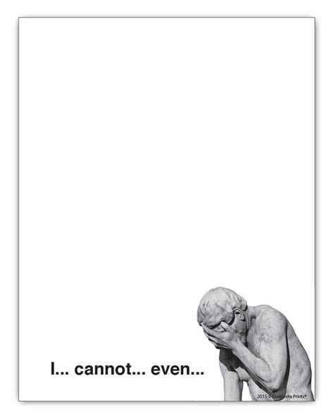 I Cannot Even Notepad Funny Office Gift Idea 4.25 x 5.5, 50 Sheets Memo ...