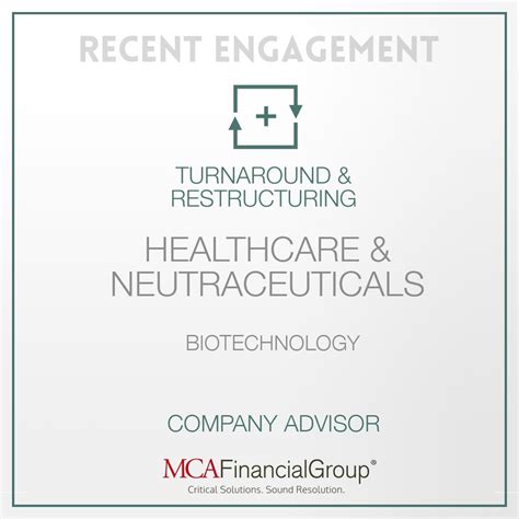 Strategic Restructuring Support for an Innovative Start-Up - MCA ...