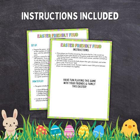 Easter Friendly Feud Game, Printable Easter Game, Easter Party Game ...