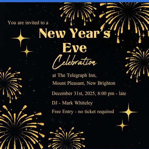 New Years Eve 25/26 @ The Telegraph Inn , The Telegraph Inn, Wallasey ...