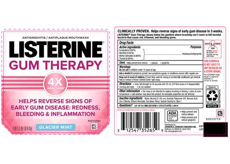 Listerine Gum Therapy Mouthwash Glacier Mint