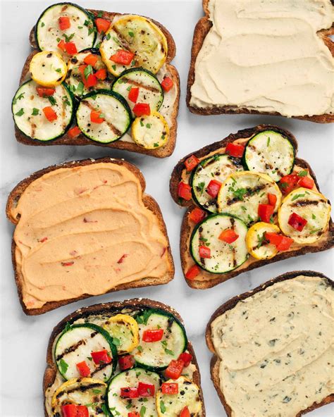 Spicy Grilled Veggie Hummus Sandwich | Last Ingredient
