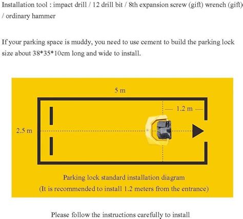 Buy WYNWJ Parking Barriers Parking Barrier, Remote Parking Lock ...