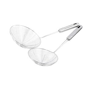 Look At Standard Stainless Steel Deep Fry Net Spoon Oil Strainer with ...