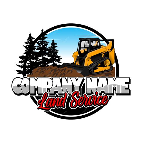 Premium Vector | Land service or land clearing company logo
