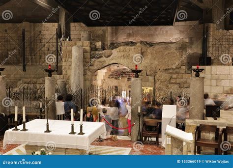 Basilica of the Annunciation in Nazareth, Israel Editorial Stock Image ...