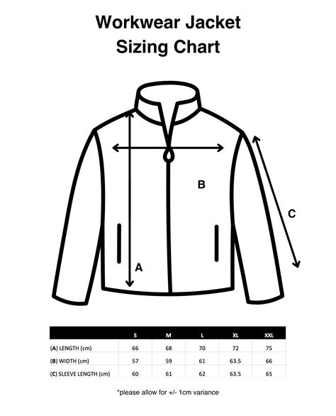Workwear Jacket Sizing | Moreporks