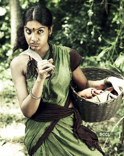 Dhansika in a still from the Telugu movie 'Eka Veera'