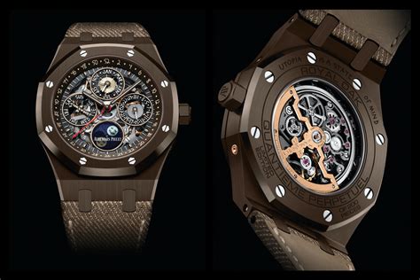 Travis Scott partners with AP: Chocolate-brown ceramic Royal Oak Perpe