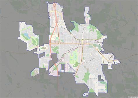 Map of Griffin city, Georgia - Thong Thai Real