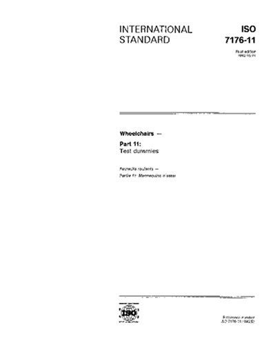 Amazon.in: Buy ISO 7176-11:1992, Wheelchairs -- Part 11: Test dummies ...