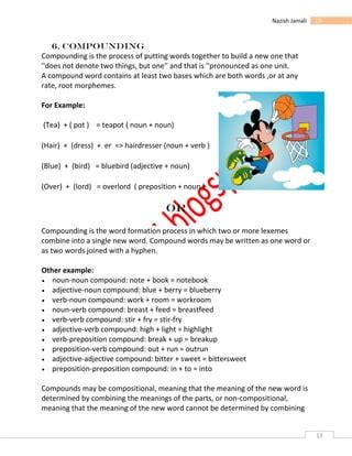 Image result for Compounding Word Formation