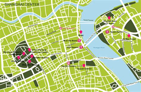 Mapa de Shanghai | Plano con rutas turísticas