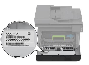 Image result for Lexmark Printer Serial Number