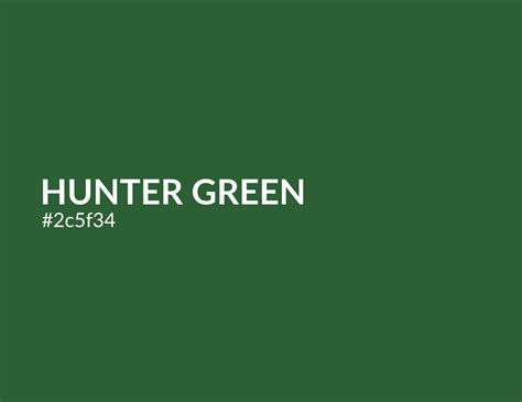 Hunter green
