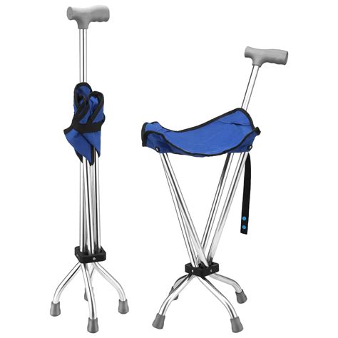Walking Cane with Seat Folding Walking Stick with Seat Foldable Cane ...