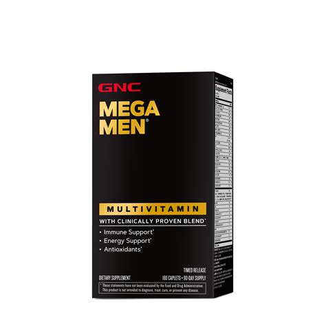 GNC Mega Men® - Multivitamin - 180 Caplets (90 Servings) | GNC