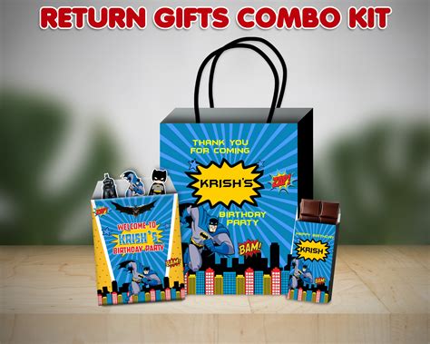 Batman Theme Return Gift Combo | Theme Based Return Gifts Combo – Party ...