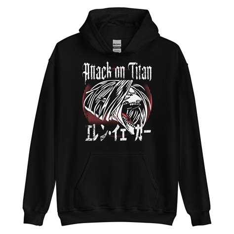 AOT Eren Attack Titan Hoodie - Etsy