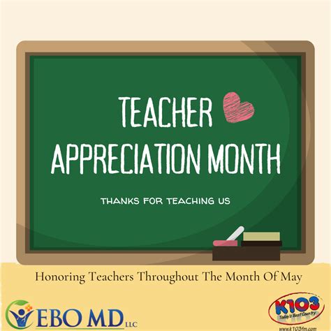 Teacher appreciation month | K103