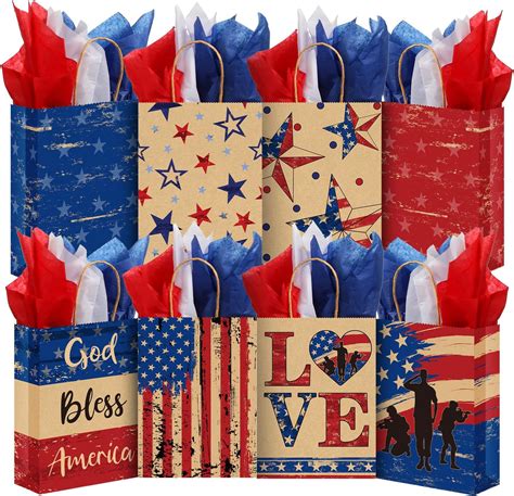 Amazon.com: Pasimy 24 Pcs Patriotic Gift Boxes Veterans Thank You Party ...