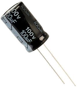 Wizzo (Pack of 50 Pieces) 100uF 100v Electrolytic Capacitors Electronic ...