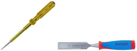 Taparia WCB25 Steel (25mm) Bevelled Edge Chisel (Blue and Silver ...
