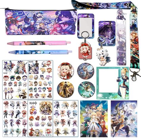Genshin Impact School Supplies Set with Pencil Case, India | Ubuy
