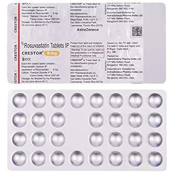 Crestor 5 mg - Strip of 30 Tablets : Amazon.in: Health & Personal Care
