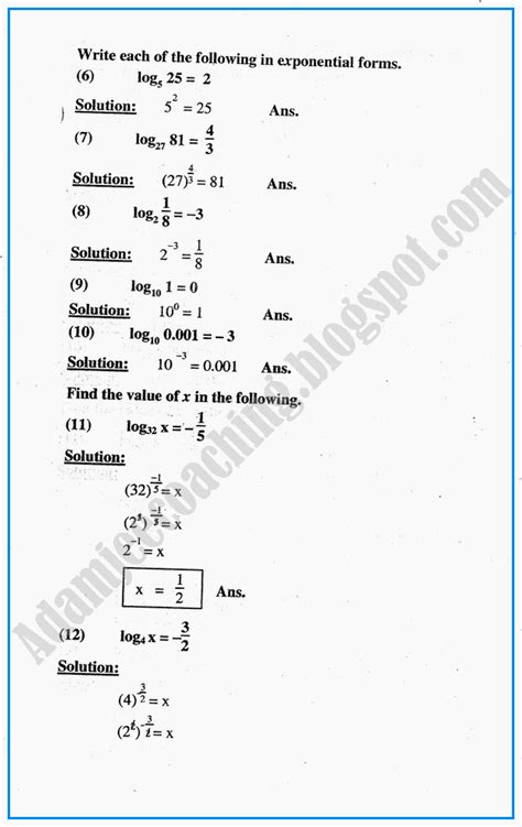 Image result for Master Guide Grade 10 Maths Logarithms Unit Paper