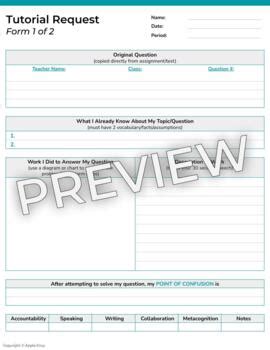 AVID Tutorial Form Front and Back 的图像结果