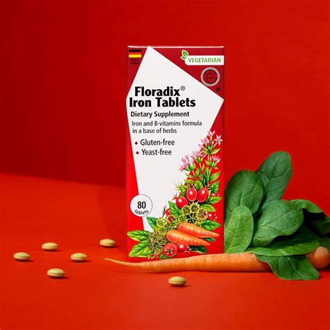 Buy Floradix, Iron Tablets Vegetarian Supplement for Energy Support for ...