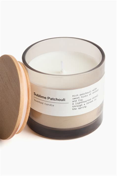 Scented candle in glass holder - Sublime Patchouli - Home All | H&M IN