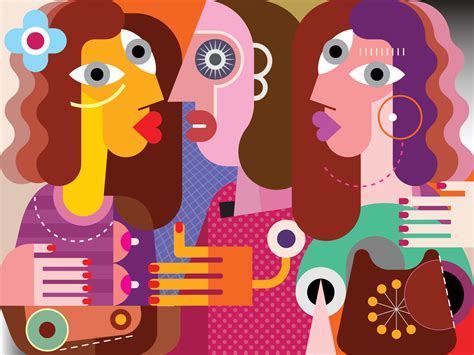 Twins girls and their ugly girlfriend 11340958 Vector Art at Vecteezy