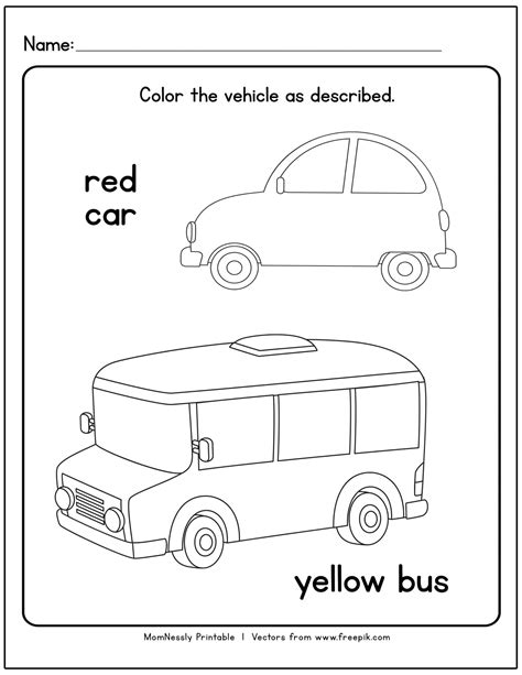 Transportation Coloring Worksheet 的图像结果