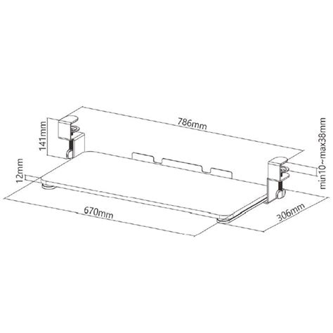 Clamp-On Adjustable Keyboard Tray, Under Desk Keyboard Tray, Improve C ...