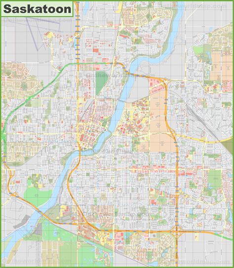 Map Of Canada Saskatoon