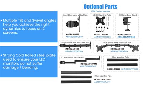Gadget Wagon Alloy Steel Heavy Duty Fully Adjustable 13-27" Dual LED ...