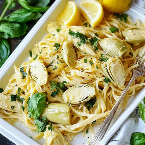 Lemon Artichoke Pasta Creamy Recipe