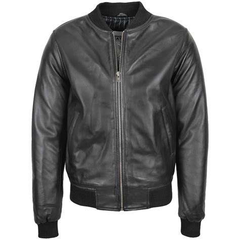 Mens Bomber Leather Jacket | Leather and Suede | House of Leather