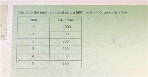 Internal Rate of Return Explained 的图像结果
