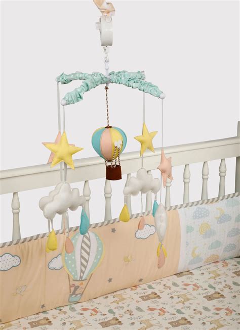 Abracadabra Musical Cot Mobile-Lost in Clouds-Stimulates Baby's Visual ...