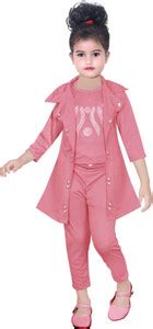 SM MUNIF DRESSES Girls Party(Festive) Top Pant, Shrug Price in India ...