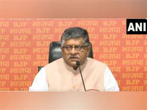 INDIA bloc has no vision for development of country: BJP's Ravi Shankar ...