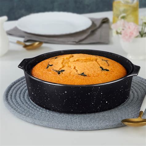 Buy Borosil 1.2 L Baking & Serving Cake Dish with Handle | Borosilicate ...