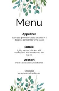 Image result for Menu Front Page Template Design