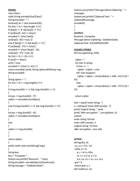Image result for Monoalphabetic Cipher Algorithm