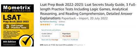 Image result for LSAT Test Books Example